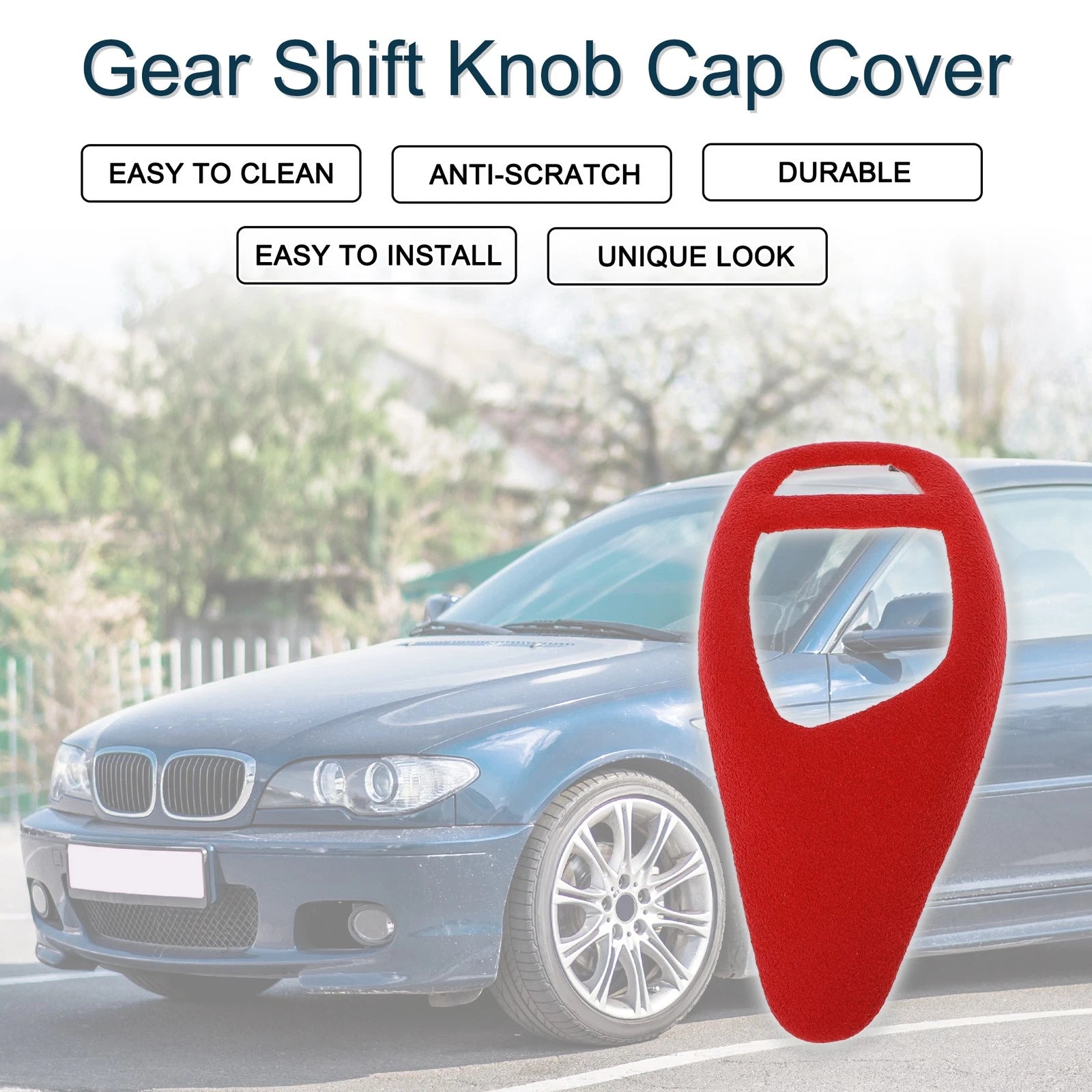 Gear Shift Knob Cap Cover for BMW 3 4 Series F30 F31 F32 F36 M235i (2013–2019) Red