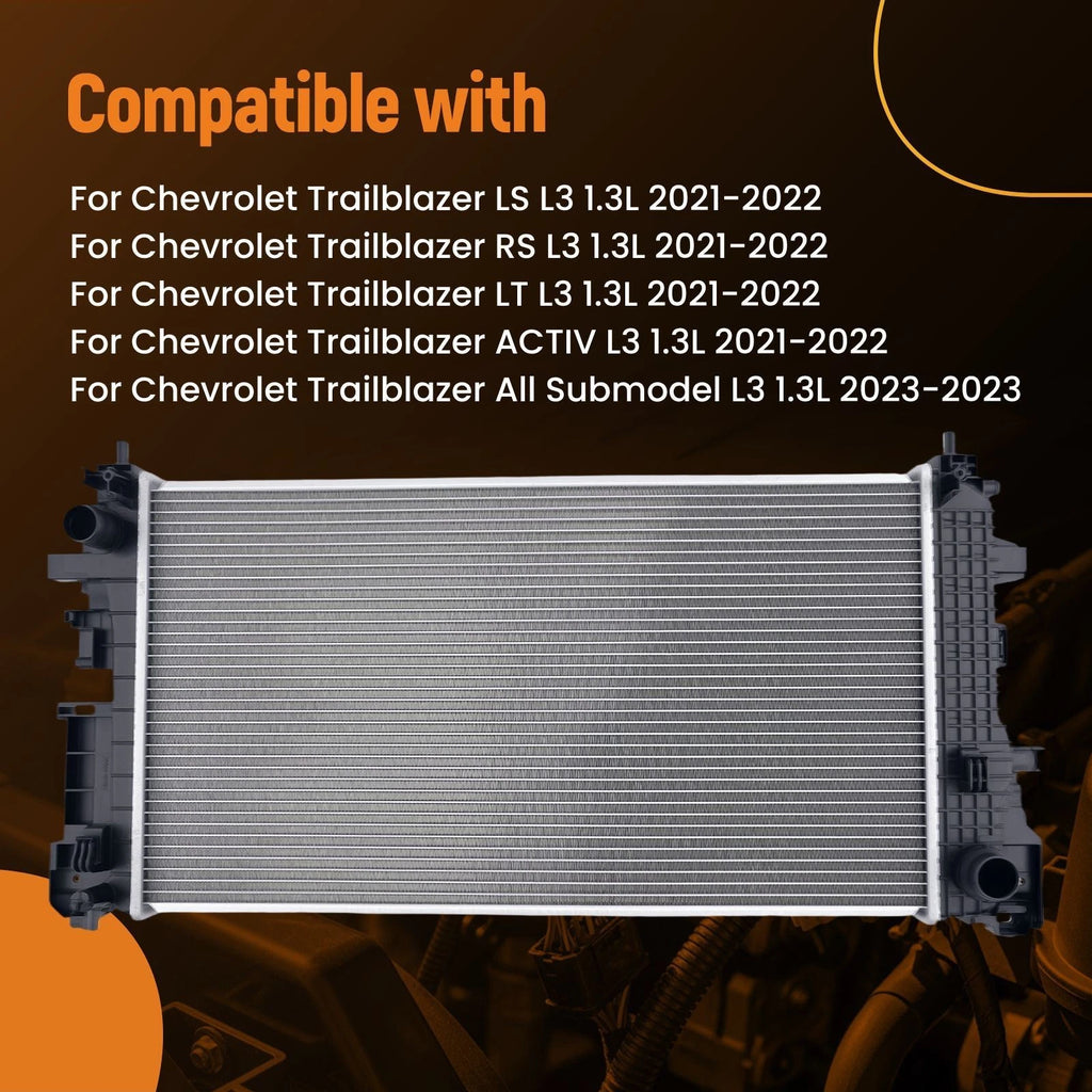 Engine Coolant Radiator for Chevrolet Trailblazer (2021–2025) 13909 Aluminum