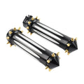 1'' Hand Grips for Harley Touring Dyna Softail - Black & White