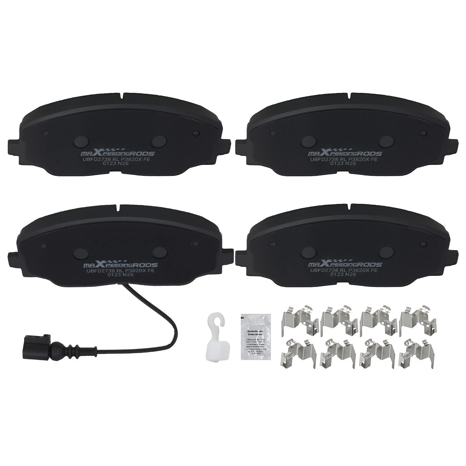 Set of 4 Front Brake Pads for Volkswagen Atlas (2018–2025) / Atlas Cross Sport (2020–2025)