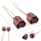 2X Wire Pigtail Female U 9006 HB4 Fog Light Socket Connector for