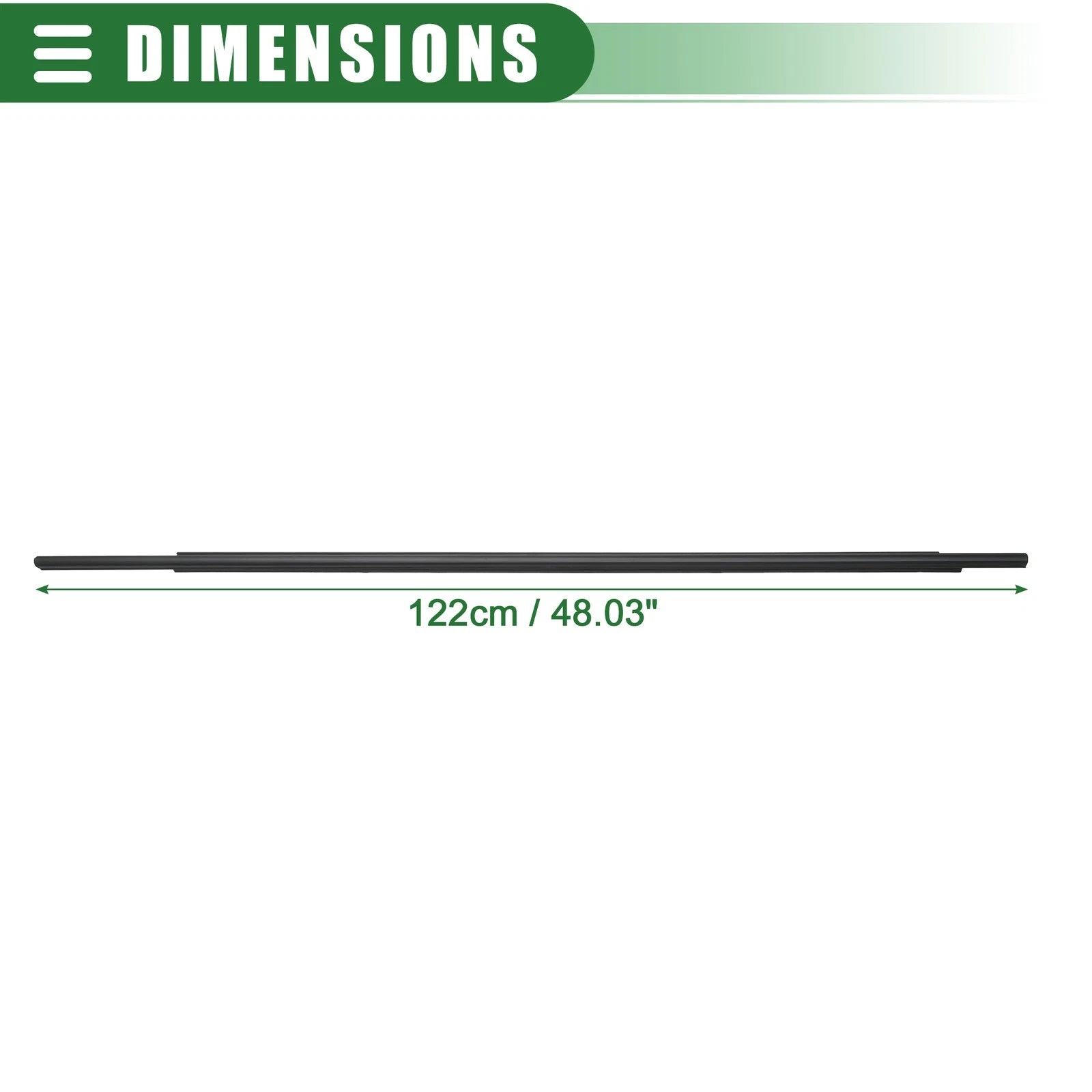 1 Pair Rear Door Window Weatherstrip for Toyota Sienna (2011–2020)