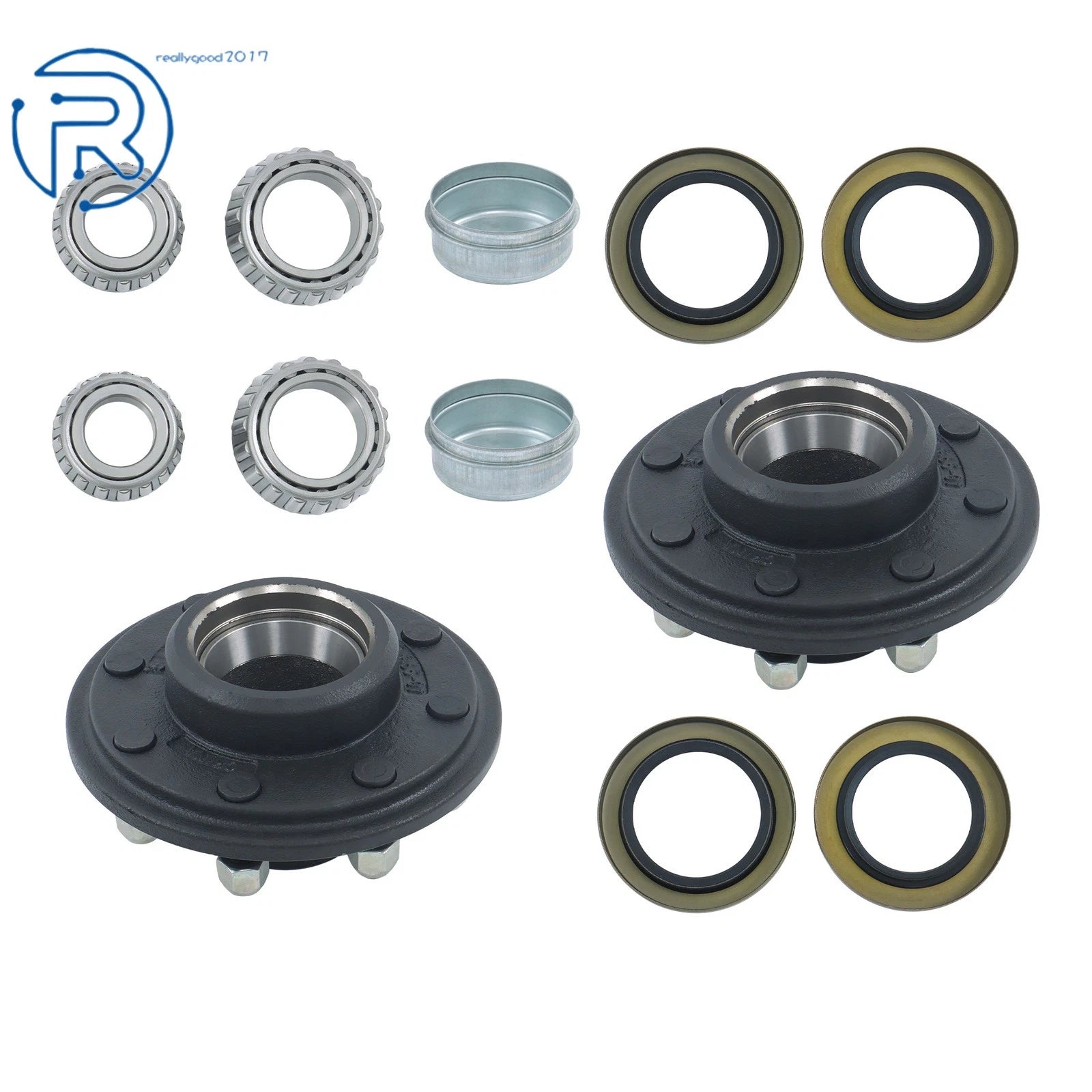 Trailer Wheel Idler Hub Kit for 7000 lb Axle (8 on 6.5" Bolt Circle)