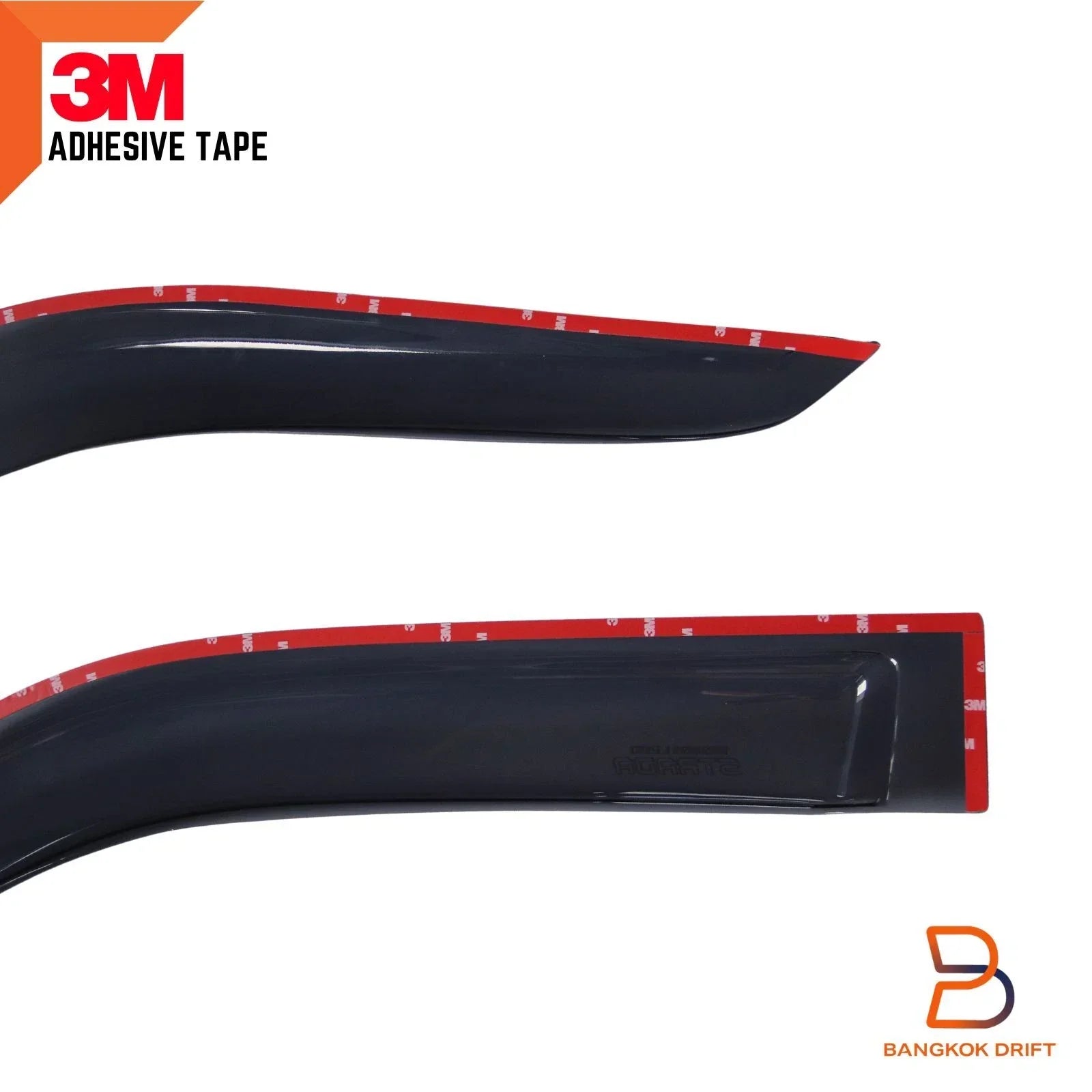 Slim Door Visors for Mitsubishi Triton MK 4-Door Ute (1996-2006)