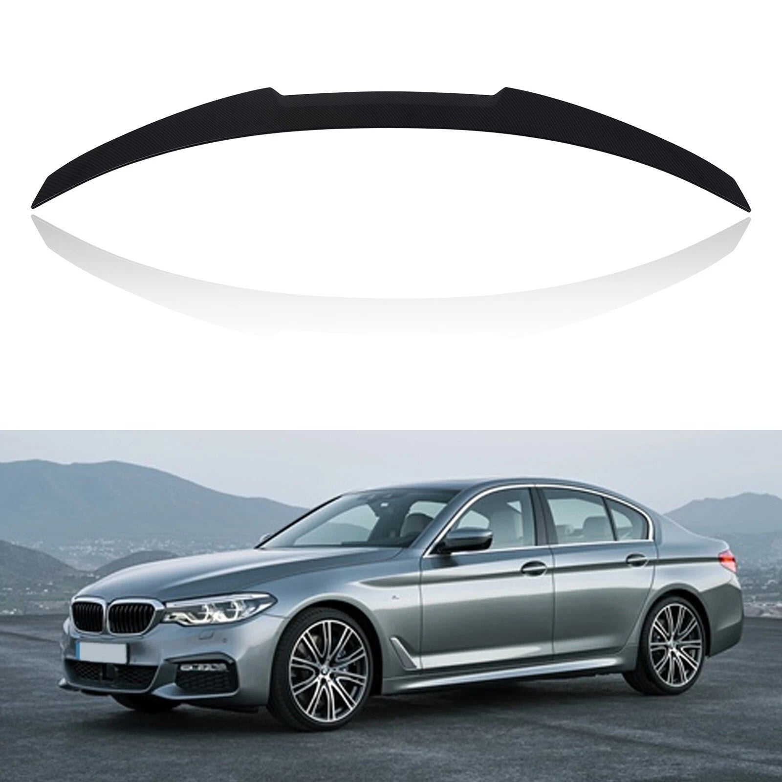 Carbon Fiber Rear Trunk Spoiler for BMW 5 Series (2011–2017)