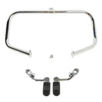 Chrome Engine Guard Highway Bar Foot Pegs for Harley Road King (1997-2008)