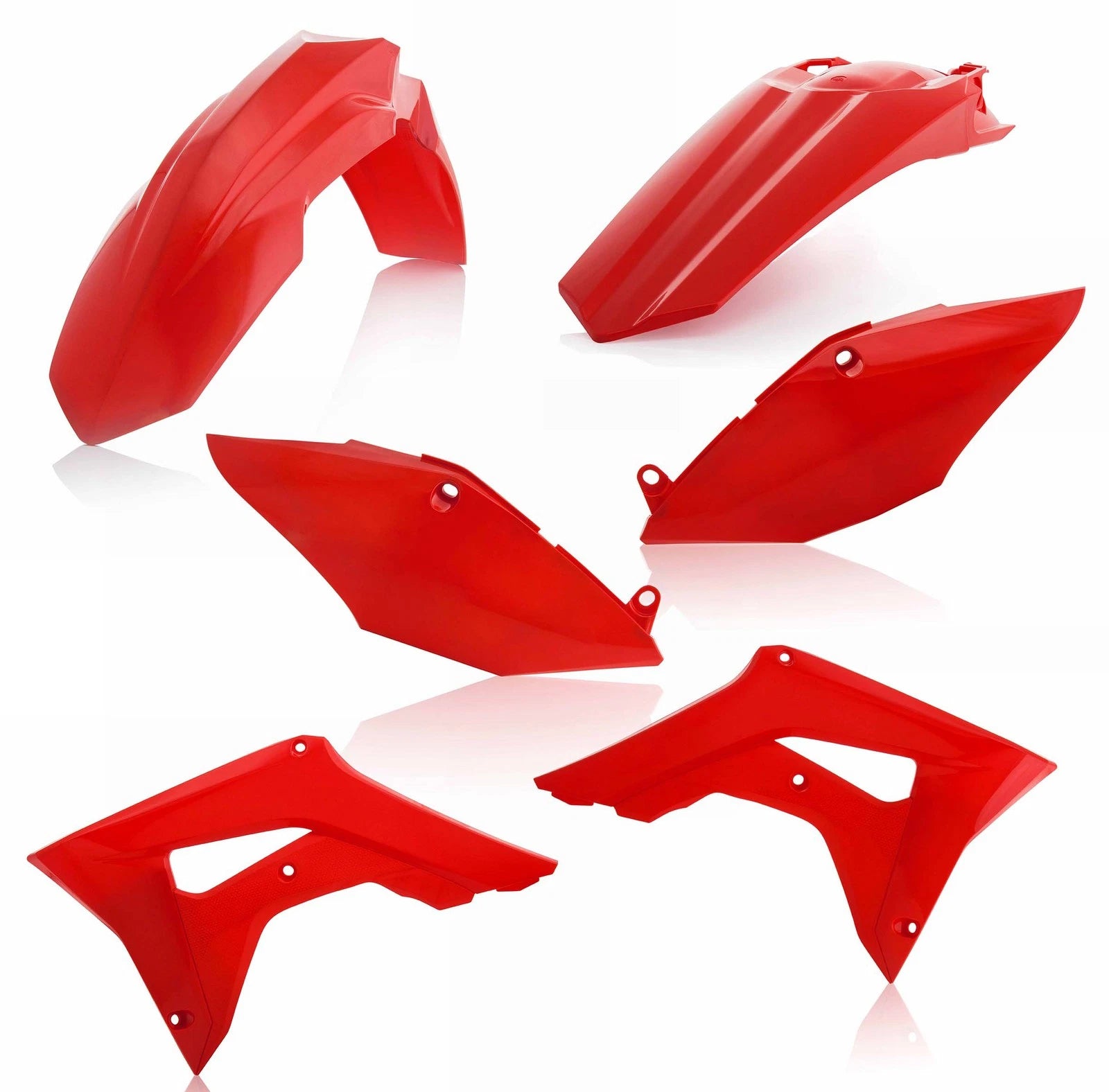 Acerbis Plastic Kit Red for Honda CRF450R & CRF250R (2017–2021)