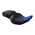 Black Blue Driver & Passenger Seat for Indian Chieftain Roadmaster (2014–2023)