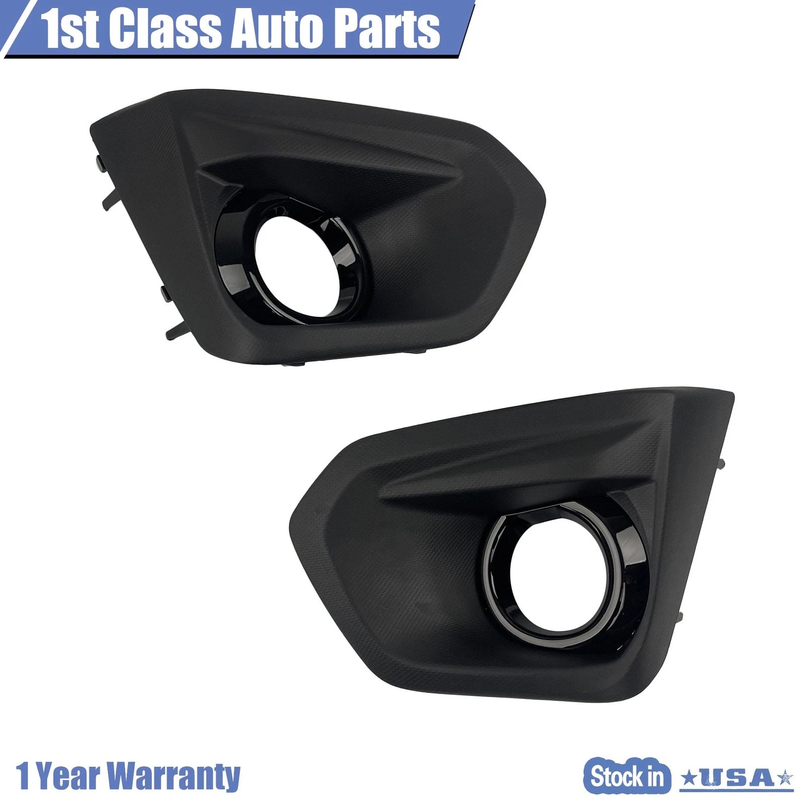 Set of 2 Fog Light Bezels for Subaru Impreza (2012–2014) - Glossy Black Trim
