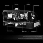 Smoked LED Fog Light Kit for S10/Blazer (1998–2004)
