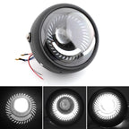 6.5" Projector White Light LED Headlight Lamp for Cafe Racer Custom Bobber