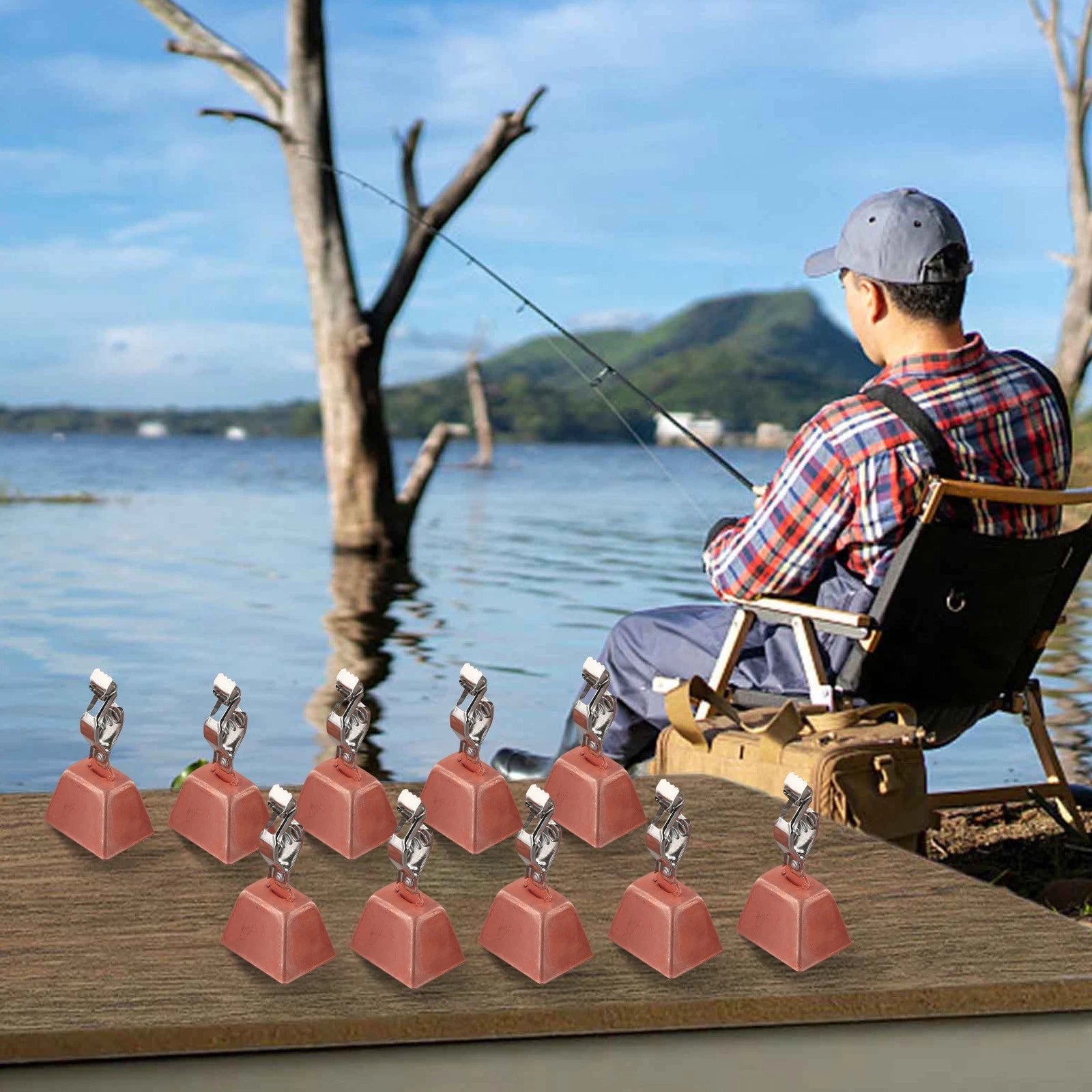 10pcs Fishing Rod Bells with Clip for Easy Fish Detection