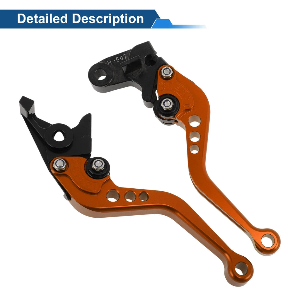 Adjustable Short Brake Clutch Levers 1 Pair for Honda CBF600/SA (2010–2013) Orange
