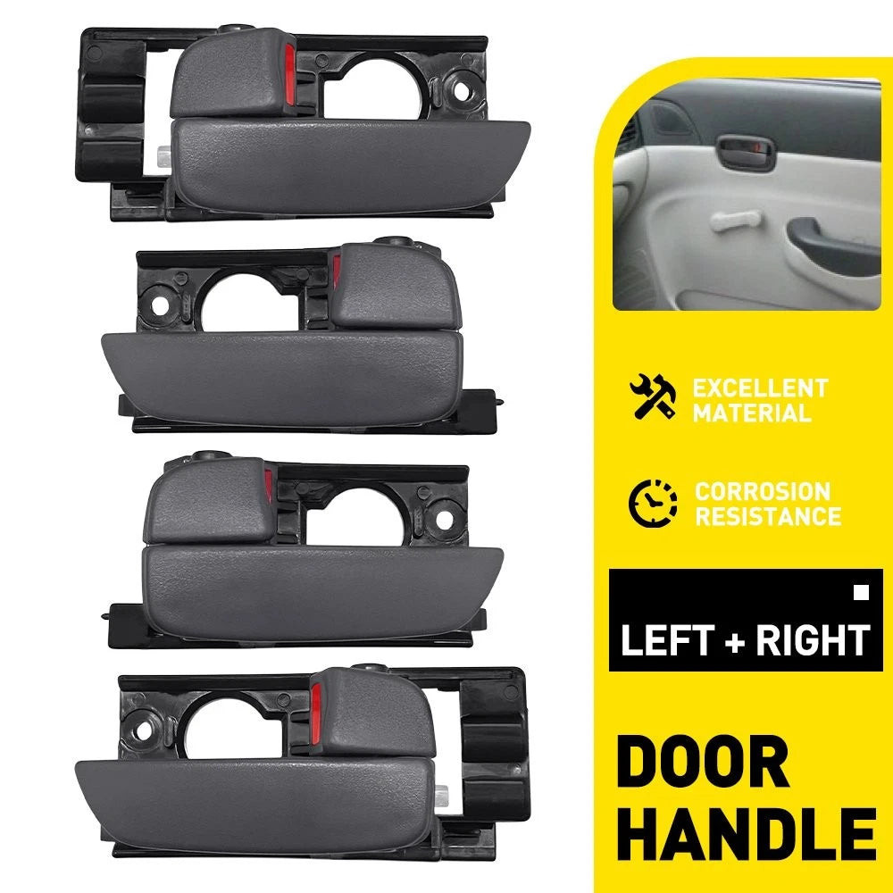 4X Interior Door Handles for Hyundai Accent (2006–2011) Gray