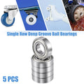 5 Pcs R12ZZ Deep Groove Ball Bearings for Car (19.05x41.275x11.113mm)