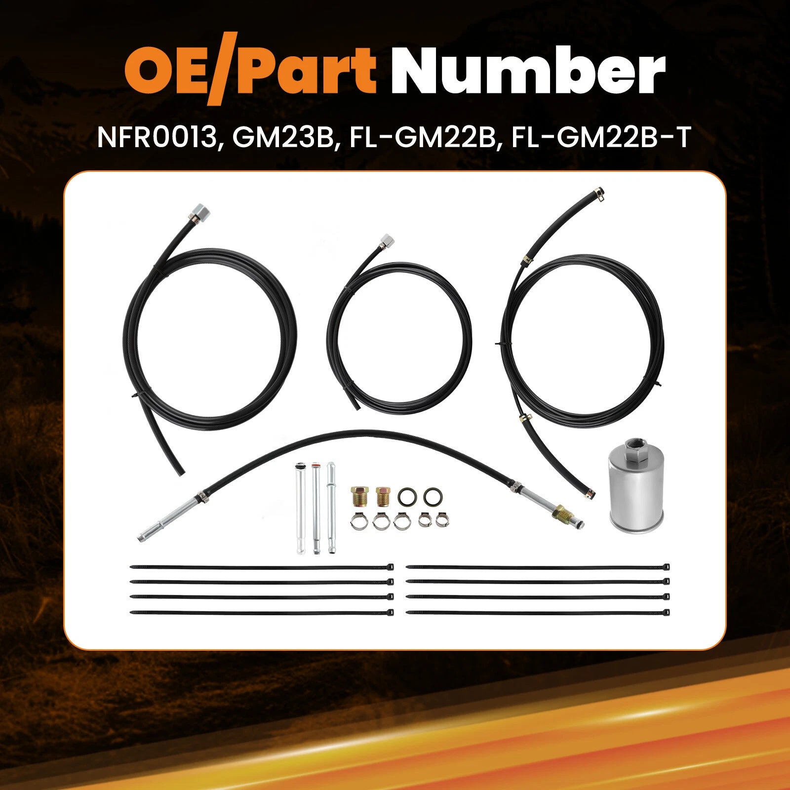 Complete Nylon Fuel Line Replacement Kit for GMC C1500/2500/3500 (1988)
