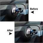 Carbon Fiber Interior Door Handle Ring Trim Cover for Fiat 500 (2012–2015)
