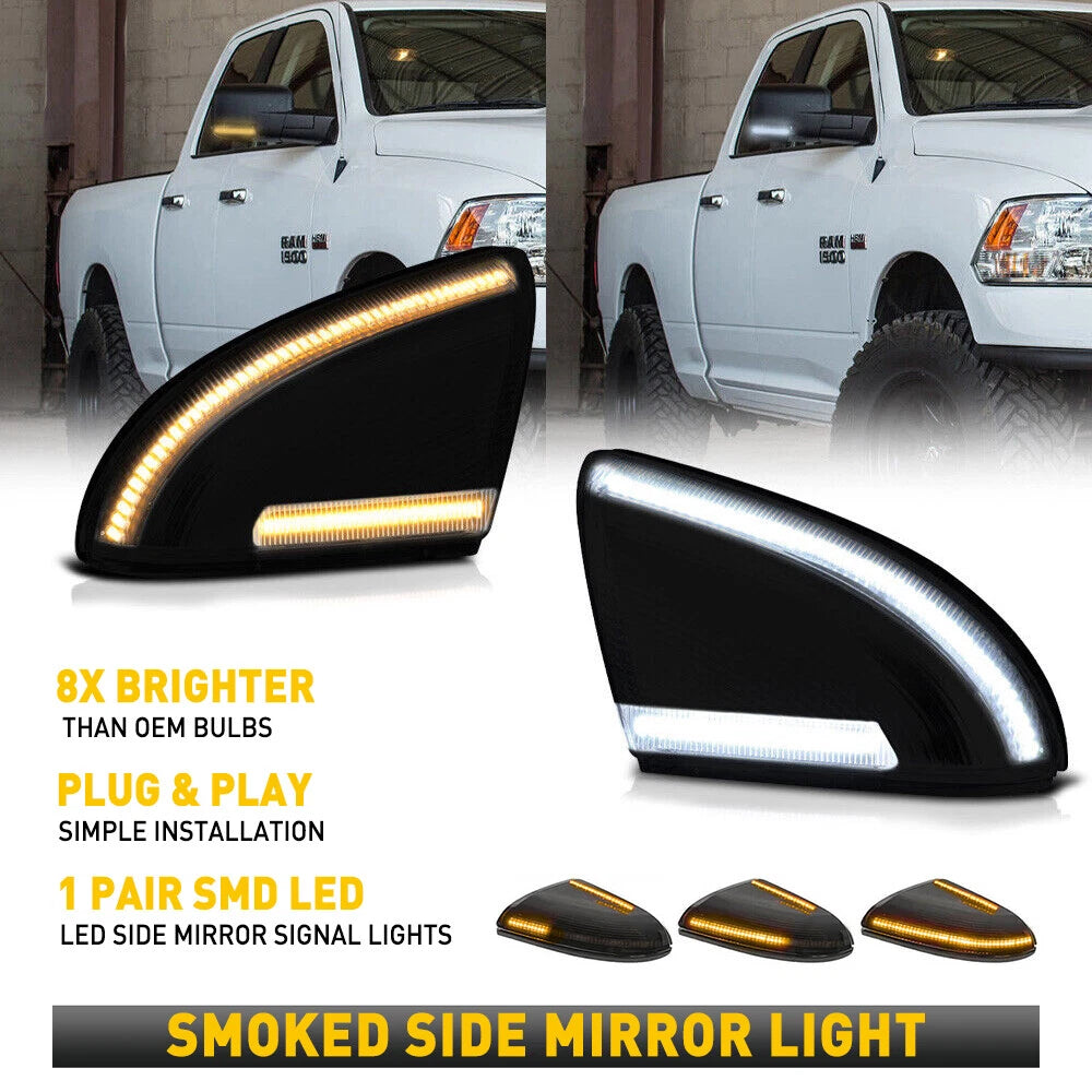 LED Sequential Side Mirror Turn Signal Light for RAM 1500 Classic (2019–2022)