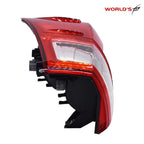 Left Side Rear Tail Light for Toyota Tacoma (2016–2019) Red/Clear Halogen
