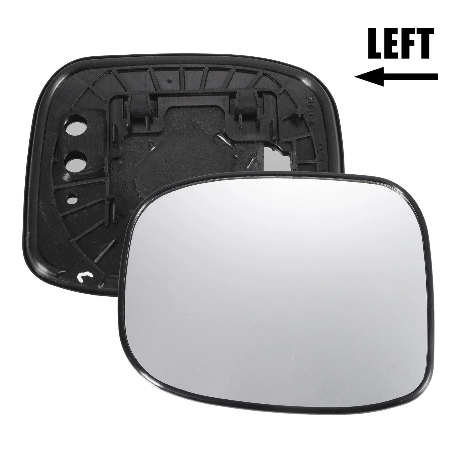 Left White Mirror Glass w/ Back Non-heated for Honda Model with Lamp