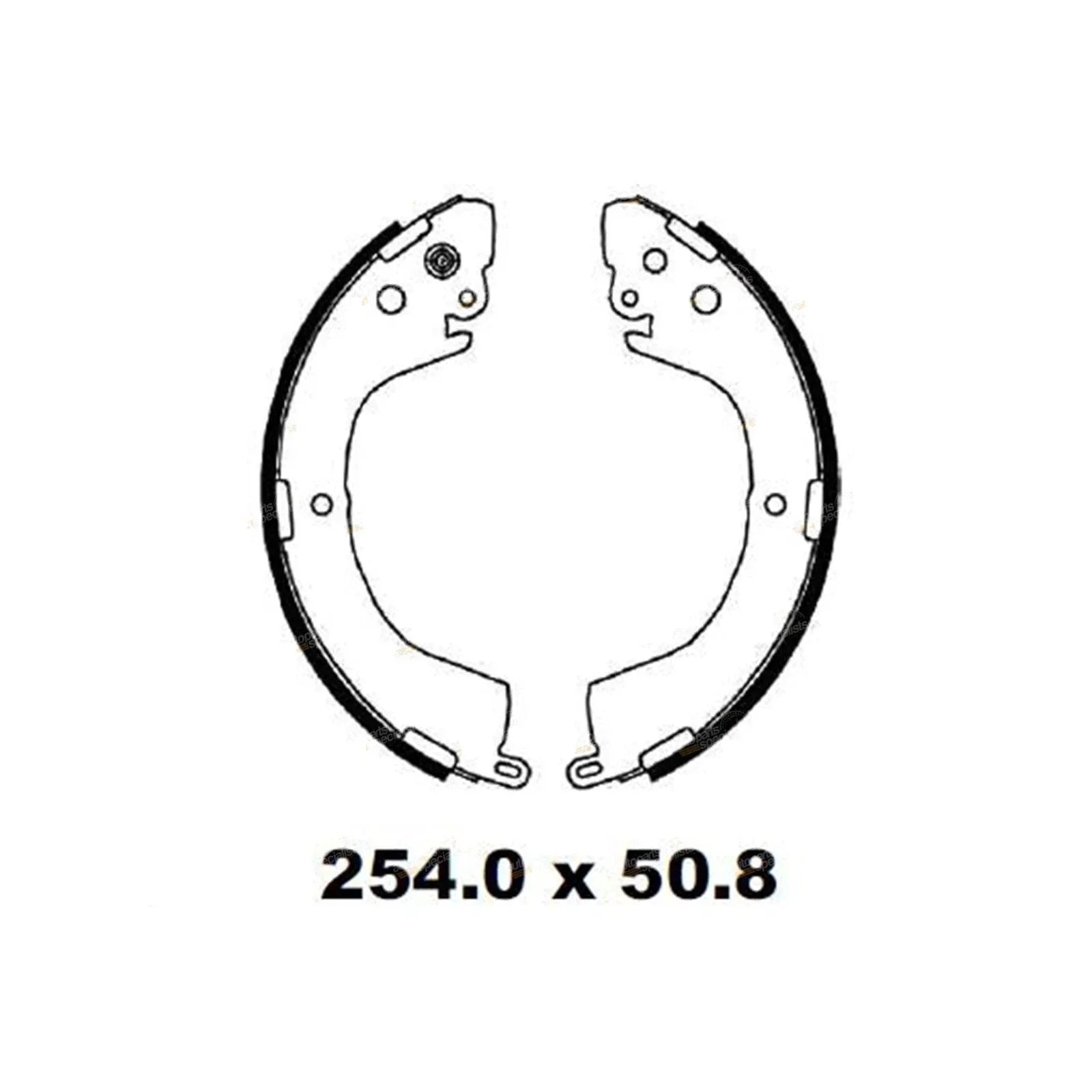 Rear Brake Shoes Set for Mitsubishi MK Triton Ute K65T K67T (1996 - 2006)
