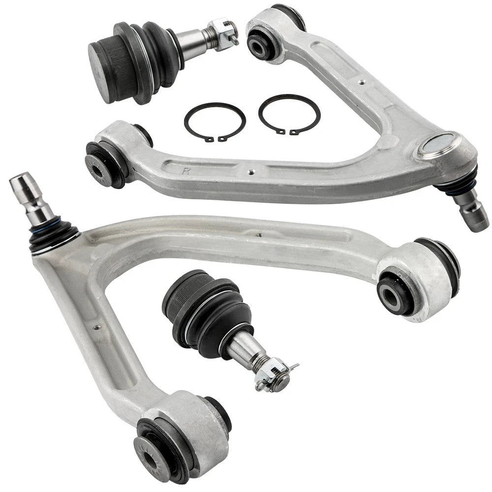 Upper Control Arms + Lower Ball Joints Suspension Kit For 2006-10 Hummer H3 H3T