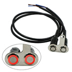 12V Red LED Motorcycle Handlebar Switch - Waterproof