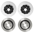 Brembo Drilled Slotted Brake Rotors Kit for C190 R190
