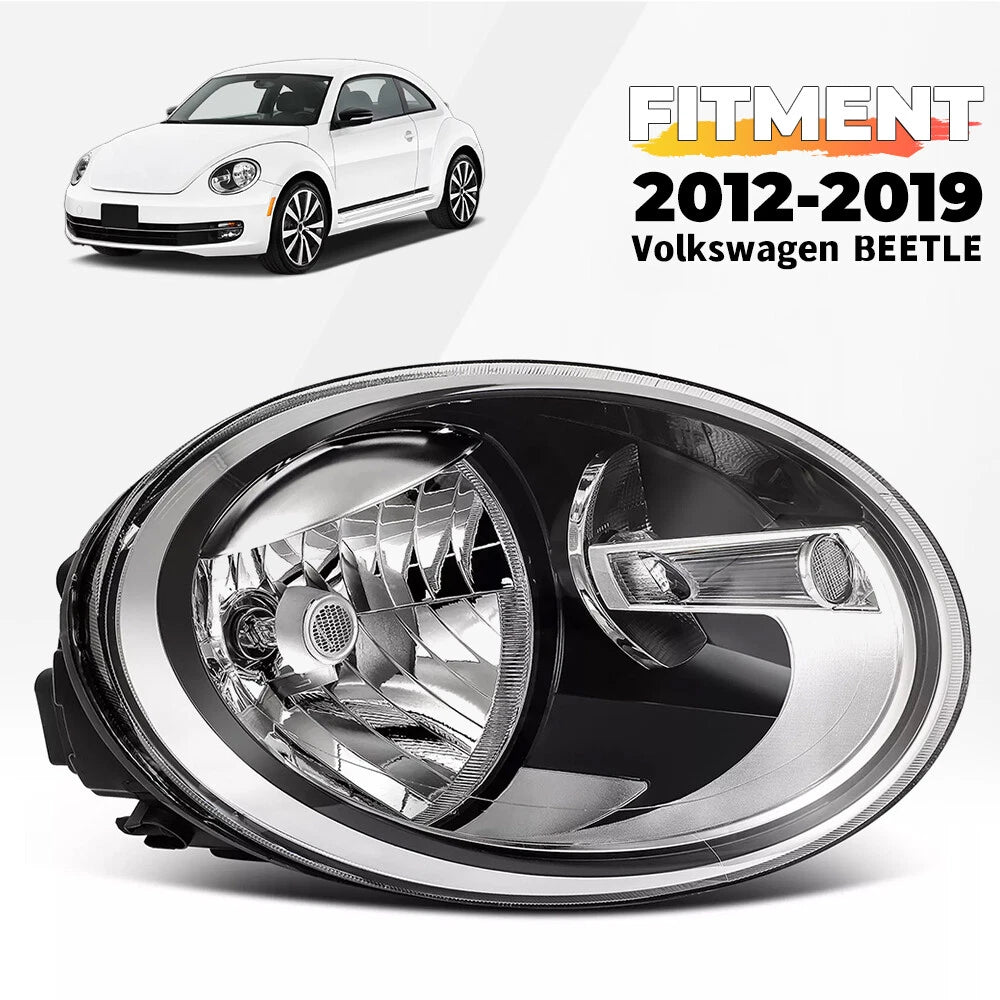 Halogen Headlight w/LED DRL for Volkswagen Beetle (2012–2019)