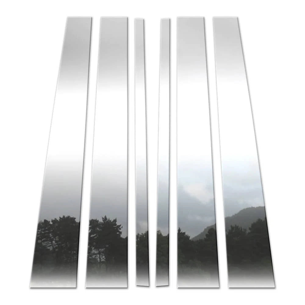 6Pc Chrome Pillar Post Covers for 97-16 Ford Expedition - P3070