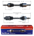 Set of 2 Front CV Axle Shafts for Ford Escape XLS (2001–2007)
