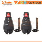 2X Key Entry Remote Fob for Dodge Challenger Charger (2008–2014) 4 Buttons