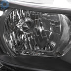 Set of 2 Black Housing Halogen Headlights for Honda CR-V (2012–2014)