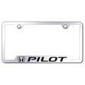Mirrored Cut-Out License Plate Frame - Officially Licensed for Honda Pilot
