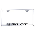 Mirrored Cut-Out License Plate Frame - Officially Licensed for Honda Pilot