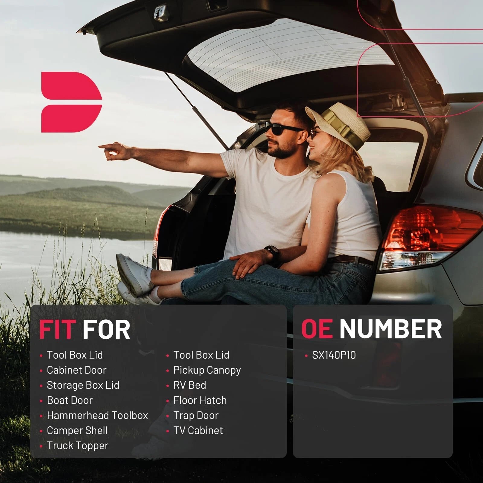 Gas Struts for Truck Pickup Topper Door Canopy ToolBox (2014–2024)