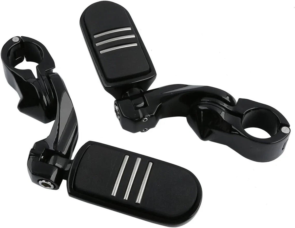 1-1/4" Motorcycle Short Angled Highway Engine Guard Foot Pegs for Harley