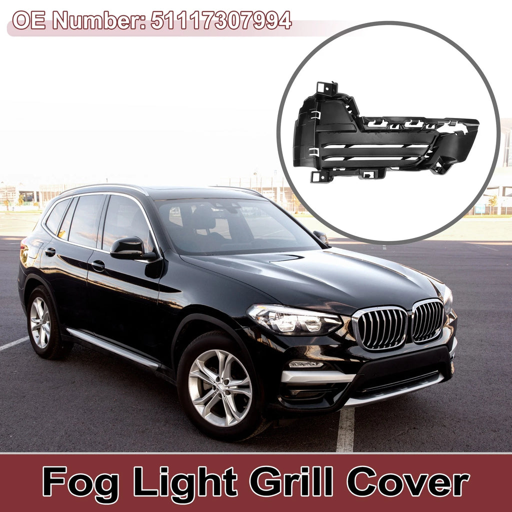 1 Pc Fog Light Grill for BMW X5 (2014–2018) No. 51117307994 Black