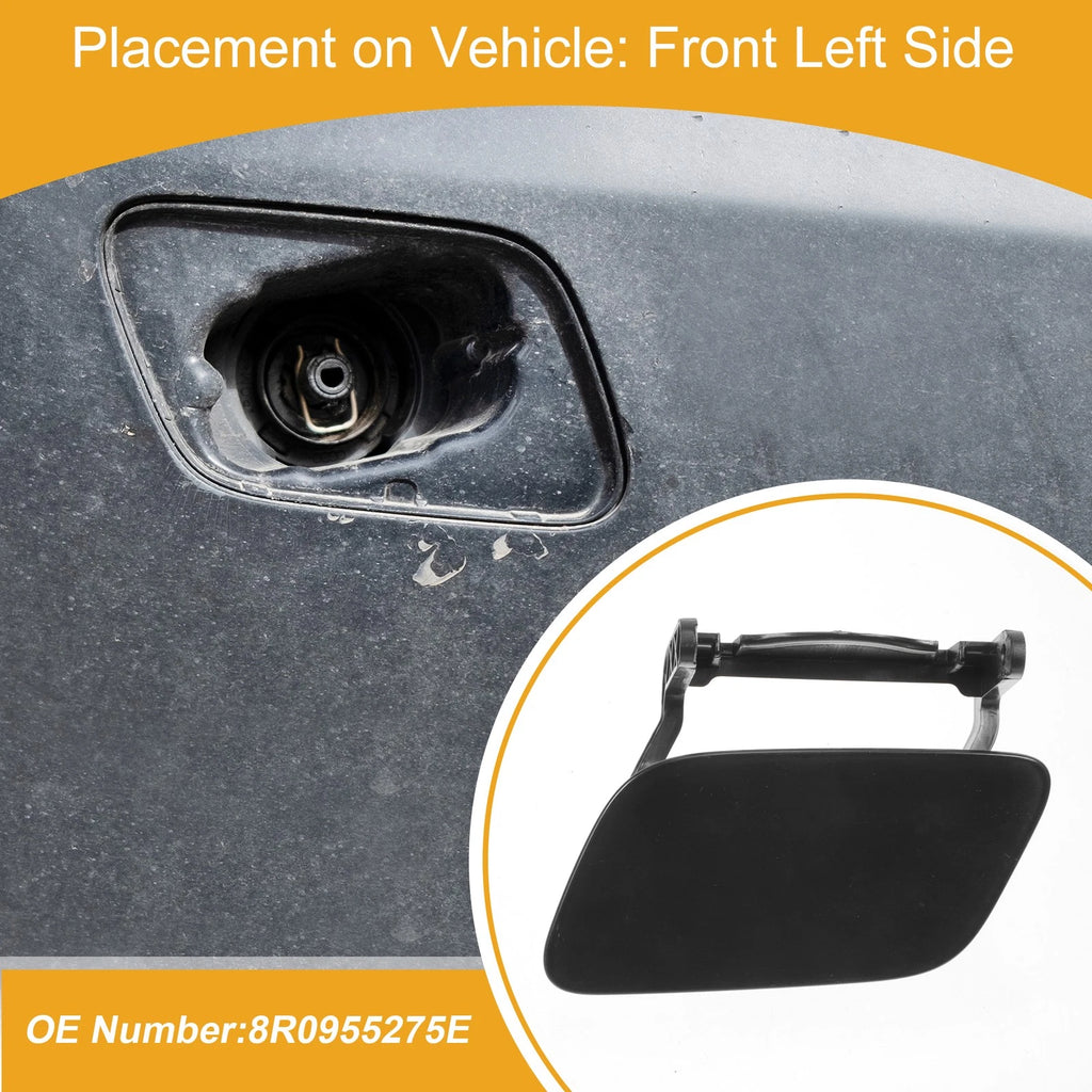 Front Left Washer Nozzle Cover Cap for Audi Q5 (2013–2017) 1 Pc Unpainted