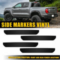 Set of 2 Black Side Marker Vinyl Decals for GMC Canyon (2023â2025)