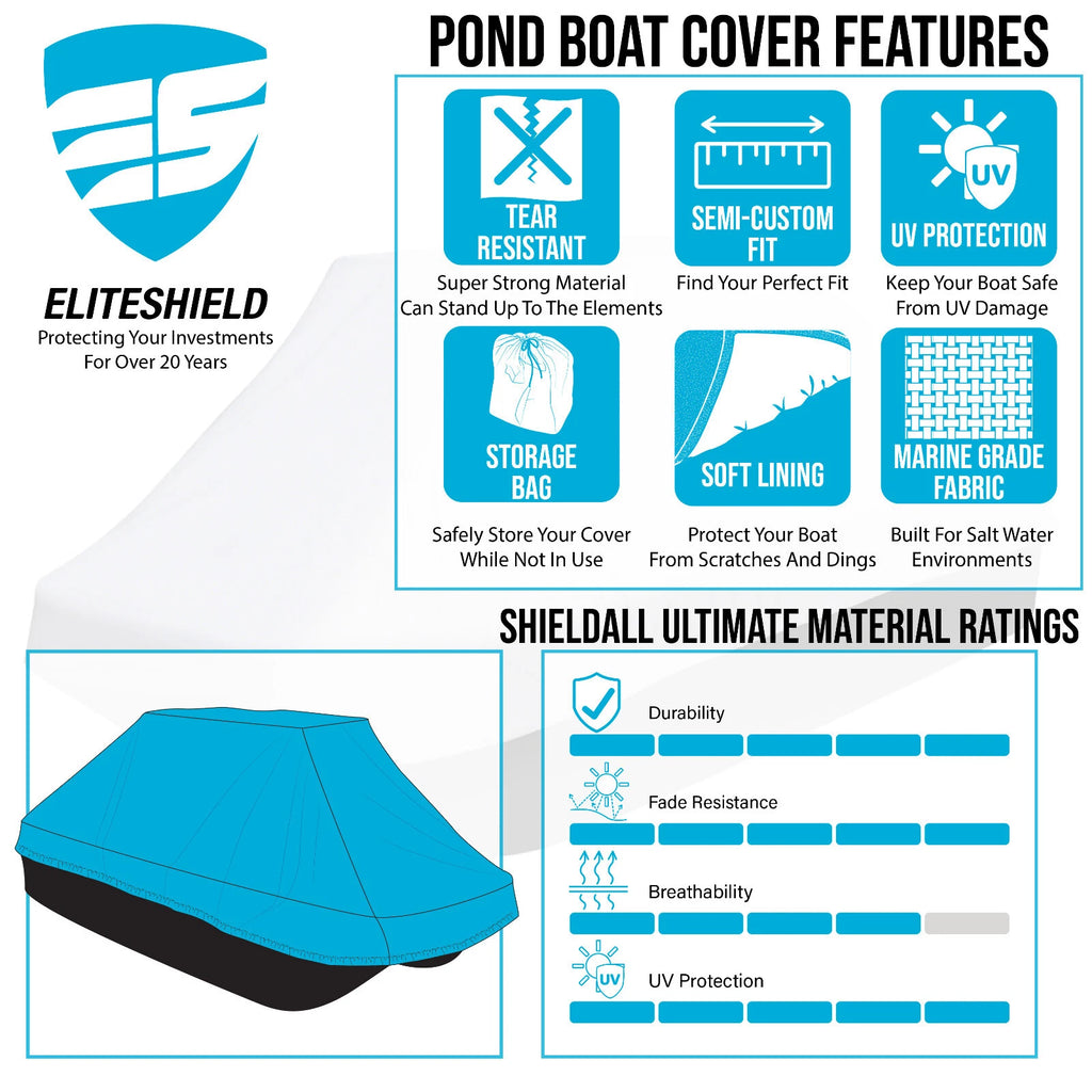 Storage Cover for Camo Molded Pond Boat (8' - 10'L, 49"W)