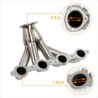 Exhaust Header Manifold Kit + Gaskets for Chevy Small Block SBC LS1 LSX