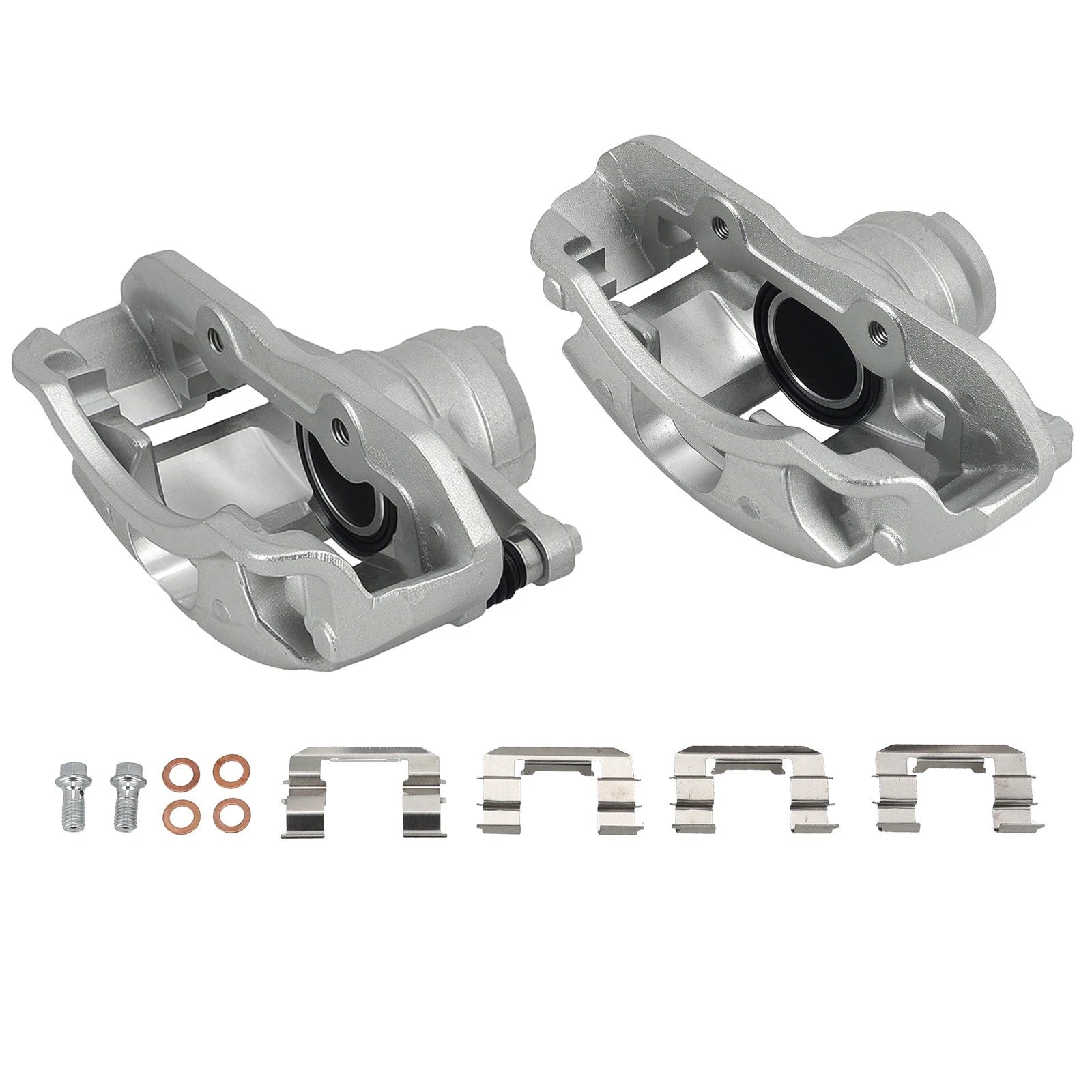 Set of 2 Front Brake Calipers with Bracket for Ford Focus (2008–2011)