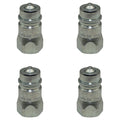 Set of 4 Hydraulic Male Tip Poppet 3/4"-16 ORB x 1" Hex Shoulder DR10008