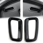 Set of 2 Black Inner Dash Side Air Vent Outlet Covers for Honda Civic (2022–2023)