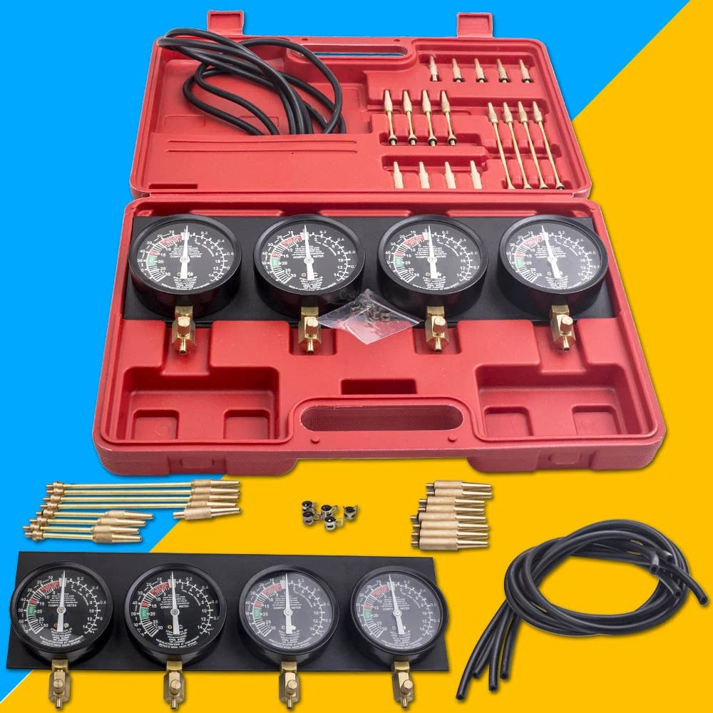 4X Fuel Vacuum Carburetor Synchronizer Tool Kit for