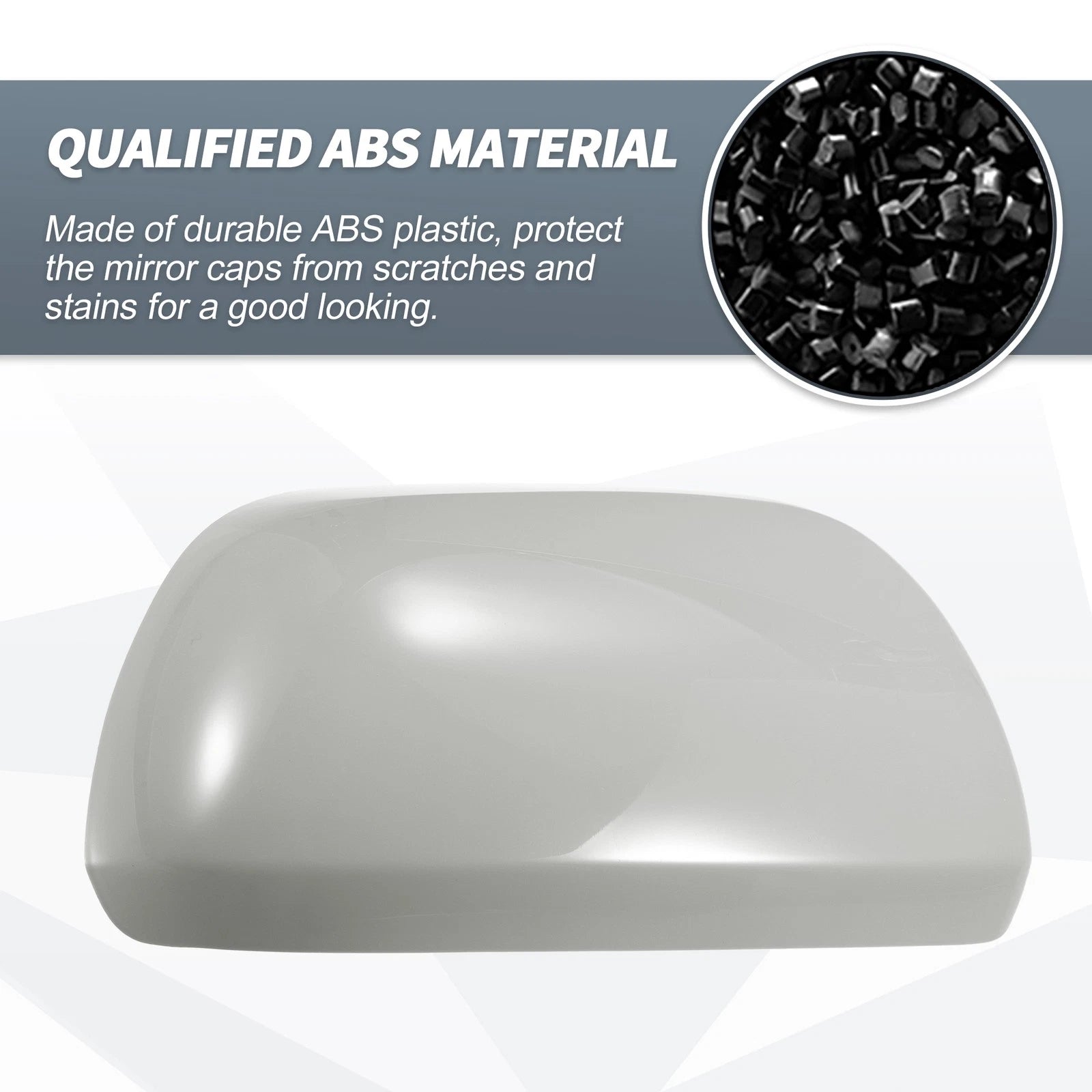 Right Side Mirror Cover Cap for Toyota Highlander (2009–2014) Gray