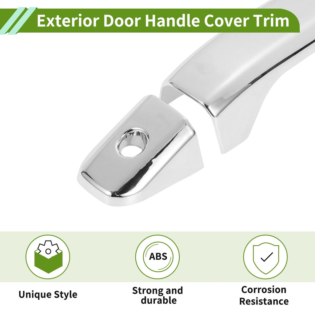 Set of 1 Exterior Door Handle Cover Trim for Chevy Silverado 1500 (2020–2022) ABS