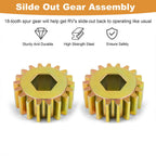 2Pcs 18-Tooth Spur Gear 122739 for Lippert RV Slide-Outs (12DP/14.5PA)