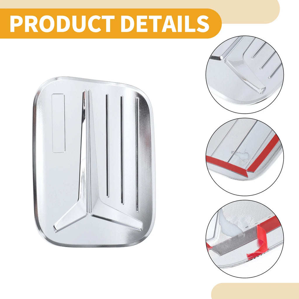 Fuel Tank Door Cap for Toyota Prius (2019–2023) Chrome Silver Tone